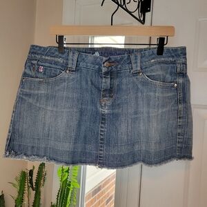 Candies Jeans Y2K Mini Jean Skirt,‎ Size Juiniors 13, 26in Waist
